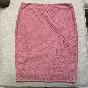 Loft size 4 Lace Pencil Skirt